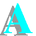 lettres turquoises